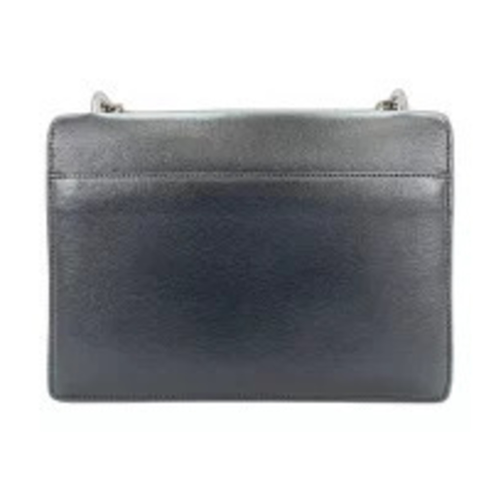 Saint Laurent Yves Leather Sunset Shoulder Bag Black
